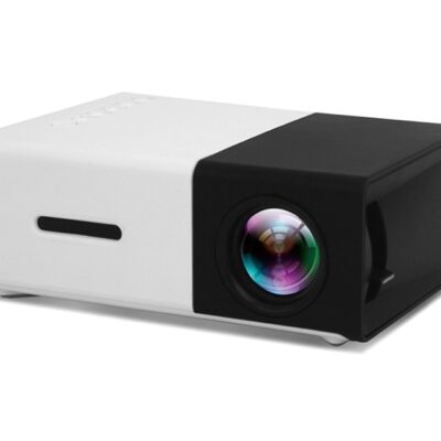 מקרן נייד בצבע שחור